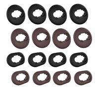 GIONAR Lot de 8 paires d'embouts pour écouteurs Samsung Galaxy Buds Live 2020 (DSM-R180) - Accessoires de rechange antidérapants et anti-perte - En silicone - Noir/marron