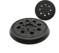GIONAR Plateau Ponceuse pour Bosch PEX 300/400 AE, Plateau de Poncage 125mm, 8 Trous avec Hook et Loop, Compatible avec Ponceuse Bosch (Noir)