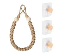 GIONAR Porte-rouleau de papier toilette en corde, support de papier toilette épais, support de rouleau de papier toilette, en toile de jute, tissage pur fait à la main, porte-serviettes de salle de