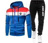 GIOPSQ Ensemble de survêtement pour hommes Jogging Suit can-am Hooded Zip Jacket + Pants sportswear Astual/A/L