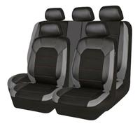 GIOPSQ Housses de siège auto 9 pièces Compatibles avec Nissan Qashqai II J11 2013-2021, cuir avant et arrière, appuie-têtes, compatibles airbag latéral, accessoires protection intérieur 5 places Couss