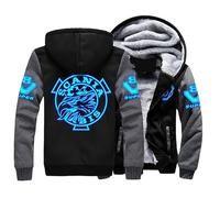 GIOPSQ Sweat à capuche imprimé Sc-a_nia 3D pour hommes plus pull à capuche rembourré en velours mode sport baseball uniforme cardigan zippé manteau veste Coupe-Vent/B/5XL