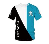 GIOPSQ T-shirt homme pour P-eugeot T-shirts d'impression 3D Casual Polyester Woman Tee Dossier/I/S