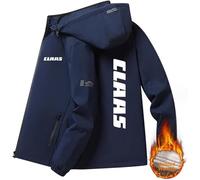 GIOPSQ Vestes rembourrées avec capuche pour hommes/femmes Cl_aas automne-hiver chapeau détachable vestes Cardigan décontractées pour l'extérieur vélo/C/3XL