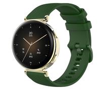 GIOPUEY 18mm Bracelet Compatible avec Hama Smartwatch 7000, Souple Silicone Sangle Bracelet [Résistant à l'usure] [Respirant] - Dark Green
