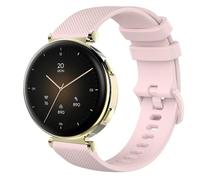 GIOPUEY 18mm Bracelet Compatible avec Hama Smartwatch 7000, Souple Silicone Sangle Bracelet [Résistant à l'usure] [Respirant] - Pink