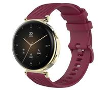 GIOPUEY 18mm Bracelet Compatible avec Hama Smartwatch 7000, Souple Silicone Sangle Bracelet [Résistant à l'usure] [Respirant] - Dark Red