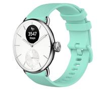 GIOPUEY 18mm Bracelet Compatible avec Withings ScanWatch 2 38mm/Nova Brilliant 39mm/ScanWatch Light, Souple Silicone Sangle Bracelet [Résistant à l'usure] [Respirant] - Green