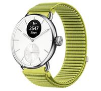GIOPUEY 18mm Bracelet Compatible avec Withings ScanWatch 2 38mm/Nova Brilliant 39mm/ScanWatch Light, Nylon Réglable Boucle Nylon Respirant Sport Loop Bracelet Extérieur Strap Band - Green