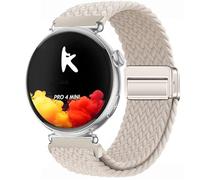 GIOPUEY 18mm Bracelet Magnétique Compatible avec Knauermann Pro 4 Mini 41mm/Pro 3 Mini/Neo 2 Rund/Lady 3/Pro 2 FE, Sangle tressée en Nylon Doux [Unisexe] - Beige