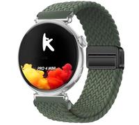 GIOPUEY 18mm Bracelet Magnétique Compatible avec Knauermann Pro 4 Mini 41mm/Pro 3 Mini/Neo 2 Rund/Lady 3/Pro 2 FE, Sangle tressée en Nylon Doux [Unisexe] - Green