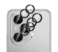 GIOPUEY 2 pièces Caméra Arrière Protecteur Compatible avec HONOR 400 Pro, [Protection Complète][Double Protection] Metal + Verre Trempé, Verre Trempé camera - black