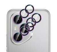 GIOPUEY 2 pièces Caméra Arrière Protecteur Compatible avec Honor 400 Pro, [Protection Complète][Double Protection] Metal + Verre Trempé, Verre Trempé Camera - Colorful