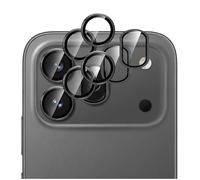 GIOPUEY 2 pièces Caméra Arrière Protecteur Compatible avec Honor 600 Pro, [Protection Complète][Double Protection] Metal + Verre Trempé, Verre Trempé Camera - Black