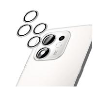 GIOPUEY 2 pièces Caméra Arrière Protecteur Compatible avec Honor 600 Smart 5G, [Protection Complète][Double Protection] Metal + Verre Trempé, Verre Trempé Camera - Silver
