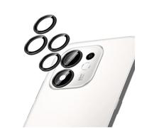 GIOPUEY 2 pièces Caméra Arrière Protecteur Compatible avec Honor 600 Smart 5G, [Protection Complète][Double Protection] Metal + Verre Trempé, Verre Trempé Camera - Black