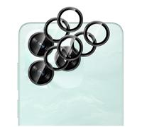 GIOPUEY 2 pièces Caméra Arrière Protecteur Compatible avec Honor X5C/X5C Plus, [Protection Complète][Double Protection] Metal + Verre Trempé, Verre Trempé Camera - Black