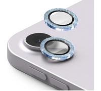GIOPUEY 2 pièces Caméra Arrière Protecteur Compatible avec iPad A16 2025/iPad 10 2022, [Protection Complète][Double Protection] Metal + Verre Trempé, Verre Trempé Camera - Bling Blue