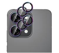 GIOPUEY 2 pièces Caméra Arrière Protecteur Compatible avec Oppo Reno 14 Pro, [Protection Complète][Double Protection] Metal + Verre Trempé, Verre Trempé Camera - Colorful