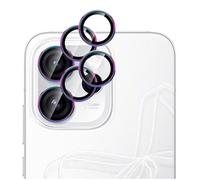 GIOPUEY 2 pièces Caméra Arrière Protecteur Compatible avec Oppo Reno 15 Pro, [Protection Complète][Double Protection] Metal + Verre Trempé, Verre Trempé Camera - Colorful