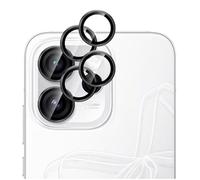 GIOPUEY 2 pièces Caméra Arrière Protecteur Compatible avec Oppo Reno 15 Pro, [Protection Complète][Double Protection] Metal + Verre Trempé, Verre Trempé Camera - Black