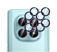 GIOPUEY 2 pièces Caméra Arrière Protecteur Compatible avec Poco M8 5G, [Protection Complète][Double Protection] Metal + Verre Trempé, Verre Trempé Camera - Colorful