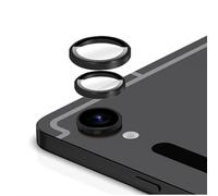 GIOPUEY 2 pièces Caméra Arrière Protecteur Compatible avec Samsung Galaxy Tab S11, [Protection Complète][Double Protection] Metal + Verre Trempé, Verre Trempé Camera - Black
