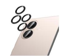 GIOPUEY 2 pièces Caméra Arrière Protecteur Compatible avec Vivo V70 Lite 5G, [Protection Complète][Double Protection] Metal + Verre Trempé, Verre Trempé Camera - Black