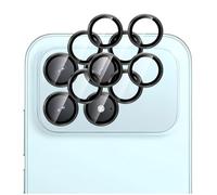 GIOPUEY 2 pièces Caméra Arrière Protecteur Compatible avec Xiaomi Poco F8 Pro, [Protection Complète][Double Protection] Metal + Verre Trempé, Verre Trempé Camera - Black