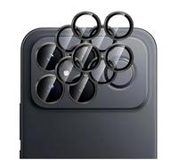 GIOPUEY 2 pièces Caméra Arrière Protecteur Compatible avec Xiaomi Poco F8 Ultra, [Protection Complète][Double Protection] Metal + Verre Trempé, Verre Trempé Camera - Black