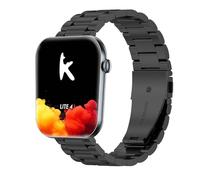 GIOPUEY 20mm Bracelet Compatible avec Knauermann Lite 4/Knauermann Neo 2 Band, Acier Inoxydable Sangle Bracelet [Résistant à l'usure] - Black