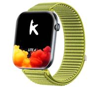 GIOPUEY 20mm Bracelet Compatible avec Knauermann Lite 4/Knauermann Neo 2 Band, Nylon Réglable Boucle Nylon Respirant Sport Loop Bracelet Extérieur Strap Band - Green