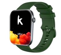 GIOPUEY 20mm Bracelet Compatible avec Knauermann Lite 4/Knauermann Neo 2 Band, Souple Silicone Sangle Bracelet [Résistant à l'usure] [Respirant] - Dark Green