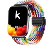 GIOPUEY 20mm Bracelet Magnétique Compatible avec Knauermann Lite 4/Knauermann Neo 2 Band, Sangle tressée en Nylon Doux [Unisexe] - Colourful-B