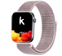 GIOPUEY 20mm Nylon Bracelet Compatible avec Knauermann Lite 4/Knauermann Neo 2 Band, Réglable Boucle Nylon Respirant Sport Loop Bracelet, Homme Femme - Pink