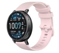 GIOPUEY 22mm Bracelet Compatible avec Amazfit Active Max, Souple Silicone Sangle Bracelet [Résistant à l'usure] [Respirant] - Pink