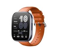 GIOPUEY 22mm Bracelet Compatible avec Amazfit Bip 6/Bip 5/5 Unity/Balance/Balance 2/Cheetah Round/Cheetah Pro/GTR 4/3/3 Pro, Cuir véritable Sangle Montre Bracelet [Résistant à l'usure] - Orange