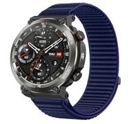 GIOPUEY 22mm Bracelet Compatible avec Blackview W50 Pro/W90 Pro, Nylon Réglable Boucle Nylon Respirant Sport Loop Bracelet Extérieur Strap Band - Darkblue