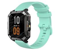 GIOPUEY 22mm Bracelet Compatible avec Blackview W60/W70 Pro/W80 Pro, Souple Silicone Sangle Bracelet [Résistant à l'usure] [Respirant] - Green