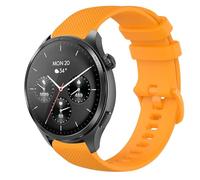 GIOPUEY 22mm Bracelet Compatible avec Hama Smartwatch 9000/7010/6910/5000, Souple Silicone Sangle Bracelet [Résistant à l'usure] [Respirant] - Yellow