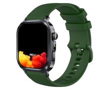 GIOPUEY 22mm Bracelet Compatible avec Knauermann Pro 4 ECKI/Pro3 ECKIG/Pro4 Ultra, Souple Silicone Sangle Bracelet [Résistant à l'usure] [Respirant] - Dark Green