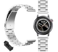 GIOPUEY 22mm Bracelet Compatible avec Kospet Orb, Acier Inoxydable Sangle Bracelet [Résistant à l'usure] - Silver