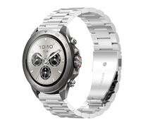 GIOPUEY 22mm Bracelet Compatible avec Mibro Watch GS Active/Active2/GS Pro/Pro 2/Lite 3 Pro/GT, Acier Inoxydable Sangle Bracelet [Résistant à l'usure] - Silver