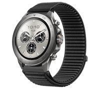 GIOPUEY 22mm Bracelet Compatible avec Mibro Watch GS Active/Active2/GS Pro/Pro 2/Lite 3 Pro/GT, Nylon Réglable Boucle Nylon Respirant Sport Loop Bracelet Extérieur Strap Band - Black