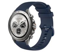 GIOPUEY 22mm Bracelet Compatible avec Mibro Watch GS Active/Active2/GS Pro/Pro 2/Lite 3 Pro/GT, Souple Silicone Sangle Bracelet [Résistant à l'usure] [Respirant] - Dark Blue