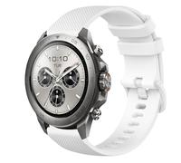 GIOPUEY 22mm Bracelet Compatible avec Mibro Watch GS Active/Active2/GS Pro/Pro 2/Lite 3 Pro/GT, Souple Silicone Sangle Bracelet [Résistant à l'usure] [Respirant] - White