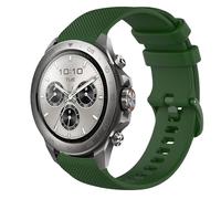 GIOPUEY 22mm Bracelet Compatible avec Mibro Watch GS Active/Active2/GS Pro/Pro 2/Lite 3 Pro/GT, Souple Silicone Sangle Bracelet [Résistant à l'usure] [Respirant] - Dark Green