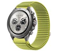 GIOPUEY 22mm Bracelet Compatible avec Mibro Watch GS Explorer/Explorer S, Nylon Réglable Boucle Nylon Respirant Sport Loop Bracelet Extérieur Strap Band - Green