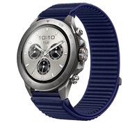 GIOPUEY 22mm Bracelet Compatible avec Mibro Watch GS Explorer/Explorer S, Nylon Réglable Boucle Nylon Respirant Sport Loop Bracelet Extérieur Strap Band - Darkblue