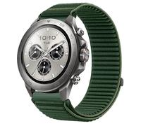 GIOPUEY 22mm Bracelet Compatible avec Mibro Watch GS Explorer/Explorer S, Nylon Réglable Boucle Nylon Respirant Sport Loop Bracelet Extérieur Strap Band - DarkGreen